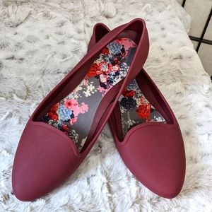 CROCS Eve Ballet Flats Pointed Toes size 10W